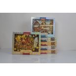 Six Waddingtons Limited Edition Deluxe 1000 piece puzzles, three The Night Before Christmas, three