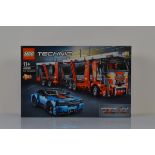 A boxed Lego Technic Car Transporter, 42098, unopened