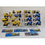 A collection of unboxed and unchecked Lego City, including 3 x Cement Mixer Truck 60018 with