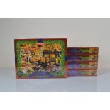 Five Waddingtons Limited Edition Super Deluxe 1000 piece puzzle sets, A Festive Feast, all in