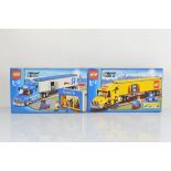 Two boxed Lego City models, Truck 3221, opened with manual, unchecked and Toys R Us Truck 7848,