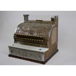 A nicely detailed Edwardian National Cash Register by Stevenson's, Manchester, Serial No. 3192858.