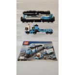 A collection of unboxed and unchecked Lego City, including Maersk Container Train 10219 with manuals
