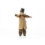 A Fernand Martin Clockwork Violinist 'Le Gai Violinist', early tinplate figurine with handpainted