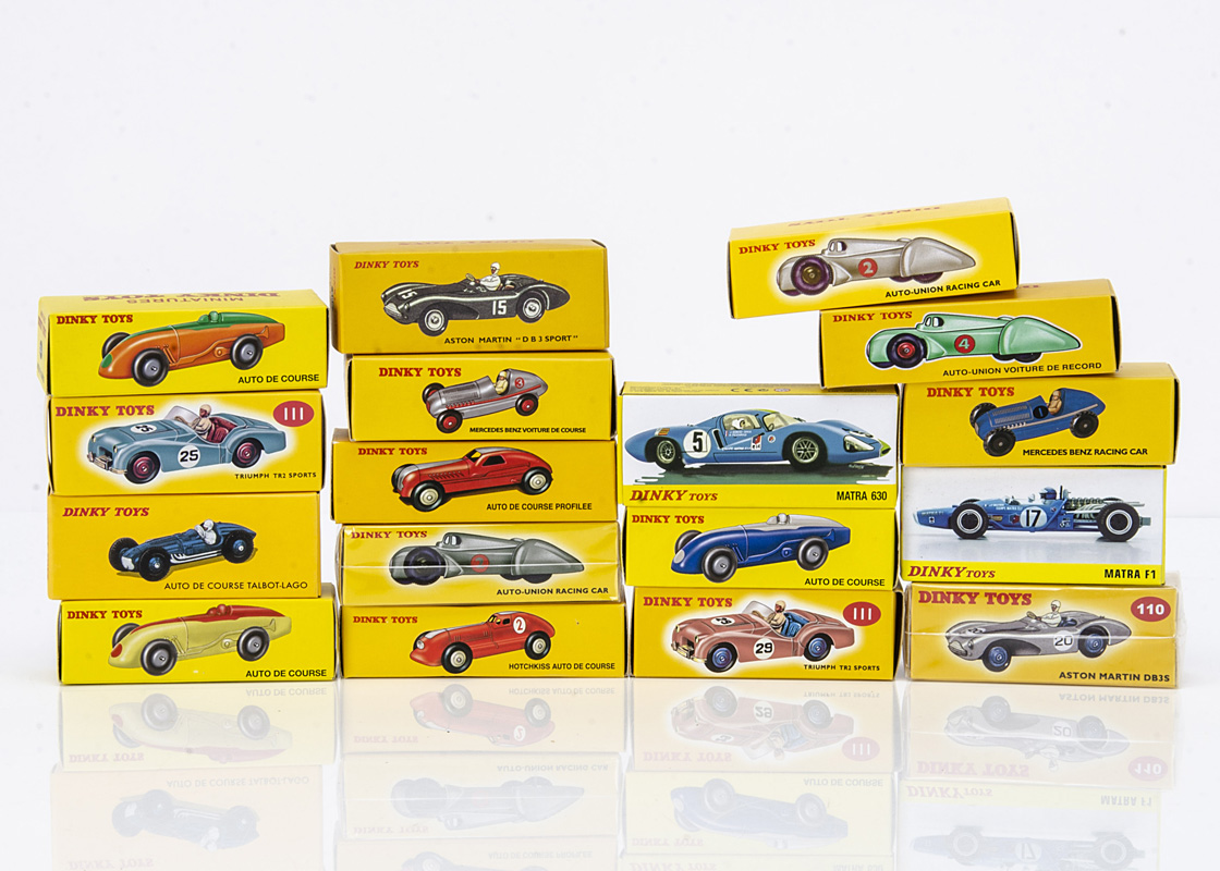 Atlas Edition Dinky Toy Competition & Racing Cars, including 1425e Matra 630, 23d Auto Union, 506