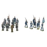 Britains loose RAF figures comprising 6pce Colour Party VG (converted and superbly painted), 15