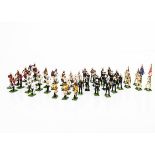 Various Britains New Metal bandsmen comprising 11pce Bahamas Police Band, 17pce Royal Marines