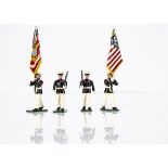 Soldiers of the World New Zealand set MCP/1 U S Marine Color Party Eighth and I, 4 figures with 2