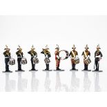 King & Country modern Royal Marines series RMB 8 pce Royal Marines Band, figures VG, boxes