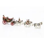 Britains unboxed Open State Landau complete with all pieces, seated footmen and rear wheels