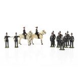 Britains pre WW2 version Policemen from set 319 comprising Traffic Policemen (2), mounted