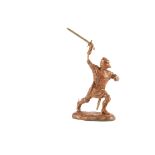 Roy Selwyn-Smith original wax master for Selwyn Miniatures foot knight advancing with sword,