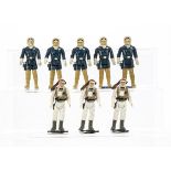 Vintage Star Wars Hoth Action Figures, Luke Hoth Battlegear (3), all with weapons, Han Hoth
