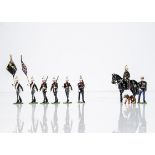 Ducal sets comprising 6pce Royal Marines Colour Party Band, Royal Marines mounted Officer and US