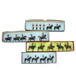 Various loose Britains Household Cavalry figures comprising mounted Lifeguards at halt (6), 1198B