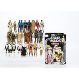 Vintage Star Wars Figures, mixed collection of mainly playworn figures including Biker Scout (4),