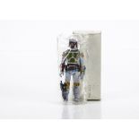 Vintage Star Wars Mail-Away Boba Fett Action Figure, sealed in Hong Kong baggie, plain white card