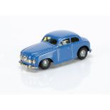 An Auto Dux Tinplate Clockwork Borgward Hansa, complete constructor car in blue with plated trim,
