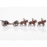 Britains walking Horse Artillery from set 1440,