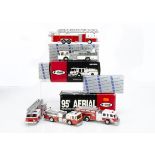 Conrad 1:50 E-One Fire Service Vehicles, Nr.5510 Hush Pumper, Nr.5505 95' Aerial, Nr.5506 75' Ladder