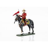 King & Country Royal Canadian Mounted Police set RCMP1, mounted Mountie, figure VG, box complete but