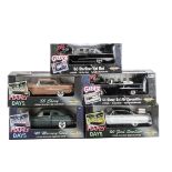 Ertl 1:18 Grease & Happy Days Models, Grease '60 Starliner Hot Rod, '55 Chevy Bel Air Convertible,