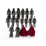 Vintage Star Wars Empire Action Figures, Darth Vader (9), five with capes, four with sabers, The