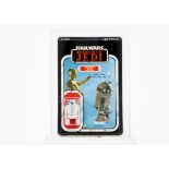 Vintage Star Wars Kenner ROTJ R2-D2 Action Figure, with sensorscope, on unpunched 77A back card, AFA