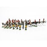 Various Britains New Metal bandsmen figures comprising US Marines in Summer (10) and Winter (10)