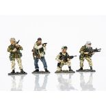 King & Country Special Forces series 4pce set SF01 (Afghanistan)'Freedom Fighters', figures VG,