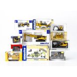 1:50 Construction Vehicles, including Universal Hobbies Komatsu PC450, CK25, WH613, Kramer 750T,