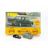 A Tri-ang FROG 1/16 Motorized Ford Consul Cortina Kit, in original box with instructions, appears