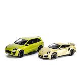 GT Spirit 1:18 Porsche Cayenne GTS GT020, Porsche 911 Turbo GT041, in original polystyrene inner