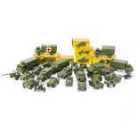 Military Dinky Toys, including 626 Military Ambulance, 643 Army Water Tanker, 676 Armoured Personnel