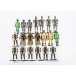 Vintage Star Wars Bounty Hunter Action Figures, Greedo (2), 4-Lom (3), Dengar (7), Zuckuss (2),