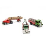 Tri-ang Minic Tinplate Clockwork Vehicles, 32M Dust Cart, forward control type, black plastic