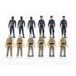 Vintage Star Wars Lobot & Bespin Guard Figures, Lobot (6), White Bespin Guard (3), Black Bespin