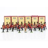 HM of GB Coldstream Guards bandsmen comprising cymbalists (2), fifers (8), with various Irish,