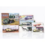 Norev CIJ Re-Editions, including No.8/03/30 Berliet GAK Dumesnil, No.4/74/01 Saviem Transport De