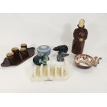 A group of assorted collectables to include boxed Wedgwood, a Beswick pottery figure of a monk