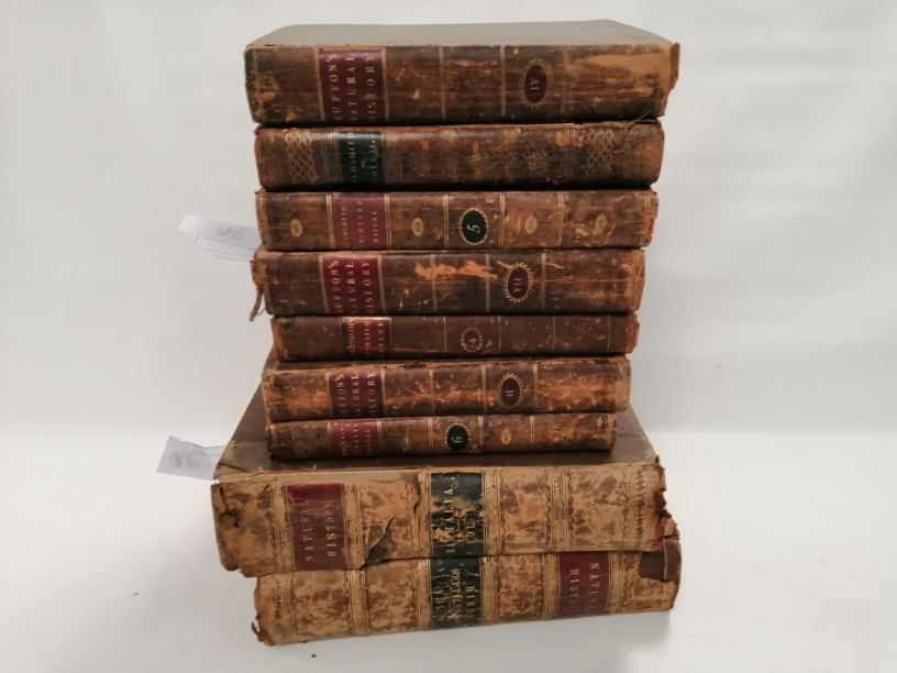 Nine antiquarian books predominantly dating to the 19th Century and on the subject of natural