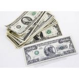 Fourteen United States of America bank notes, including two $100, $50, $20, $10, $5, $2 and $1, from