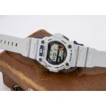 A G-Shock digital wristwatch, 51mm light grey plastic case, ref. G-7900A, working, fair condition