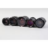 Nikon Lenses and Nikon Mount Lenses, a Nikkor 50mm f/1.8 AI-S lens, a Nikkor-Q Auto 135mm f/2.8 AI
