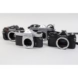 Pentax Camera Bodies, an Asahi Pentax Spotmatic, shutter working, meter untested, body G, an Asahi