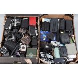 Various Cameras and Accessories, including Red No2 Box Brownie A/F. Ensign Ful-Vue (2), Ful-Vue