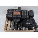 Various Instant Cameras, including a Polaroid 800, J66, 420, 250, 104, 103, 100 Land Cameras,