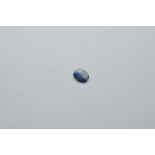 A certificated blue sapphire, 1.48ct, oval mixed cut, report suggests Sri Lankan origin