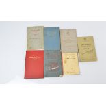 A large quantity of vintage car manuals and repair books, including Mini, Jaguar, Morris Minor,