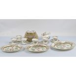 A Duchess fine bone china dinner service, including teapot, cups, saucers, plates, chargers etc.